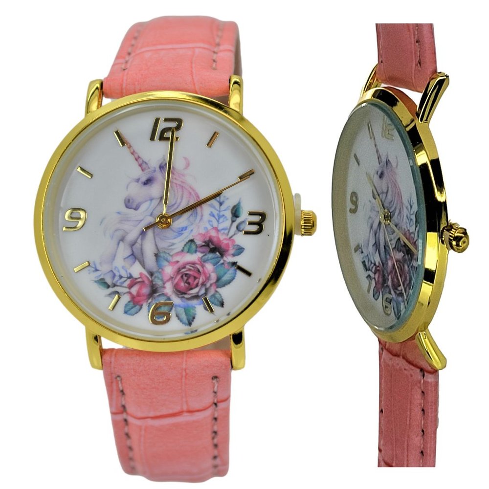 Women's Fashion Unicorn Lucky Gift Watch, 6.5mm Ultra-Thin .